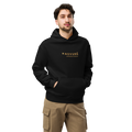 Novuré® Gold Logo Hoodie — Black, Oversized Streetwear